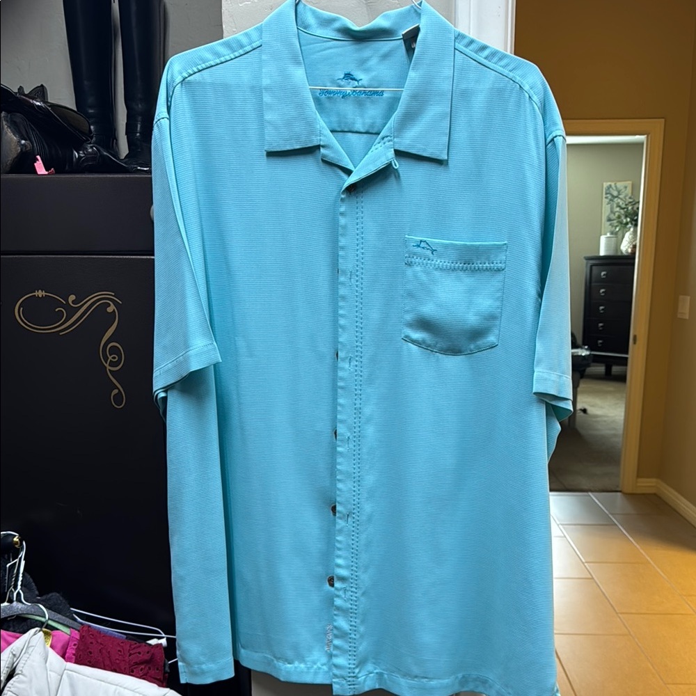 Tommy Bahama light aqua Shirt